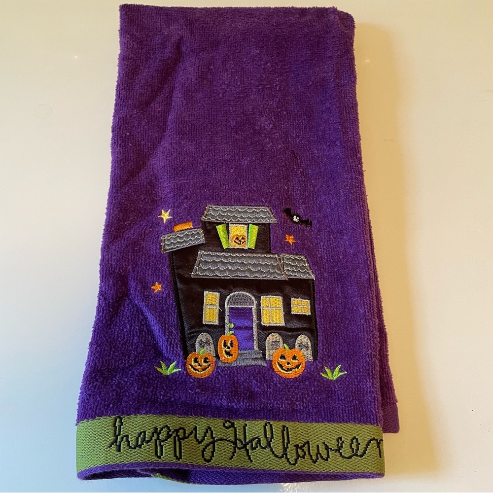 Halloween Haunted House Hand/Kitchen Towel